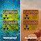 Signmission Radiation & Laser Sign, 14 in H x 10 in W, Plastic, Rectangle OS-2PACK-CR-P-1014-L-10167 - alternate 3